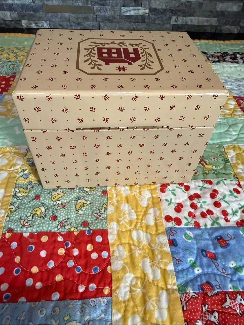 Vintage Avon Granny Core Recipe Box
